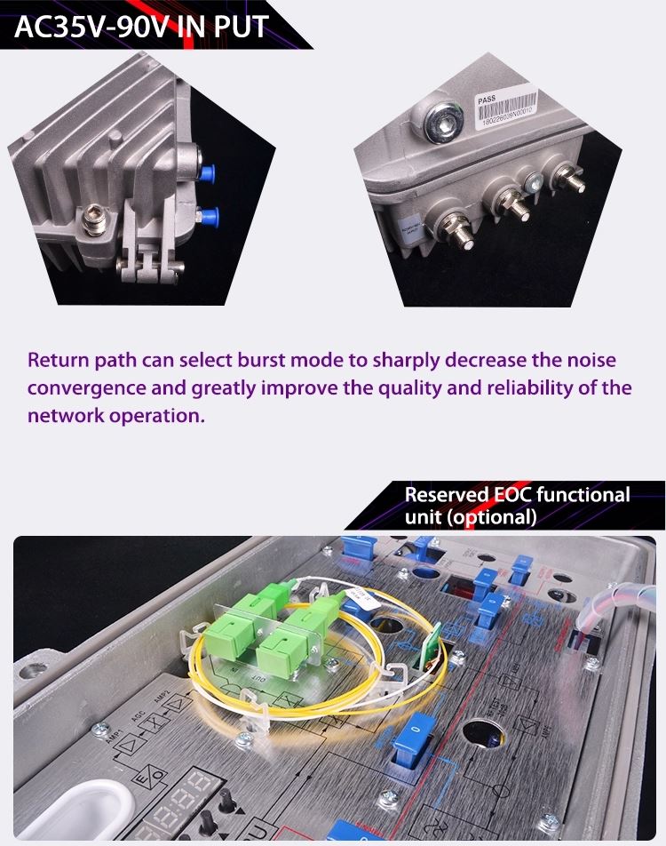 4 way outdoor hfc optical node